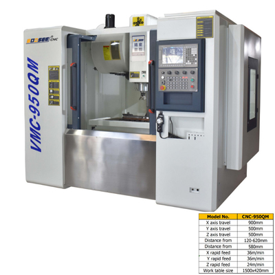 Trung tâm gia công đứng CNC 3 trục VMC công nghiệp 400kg Tải trọng tối đa cho kim loại
